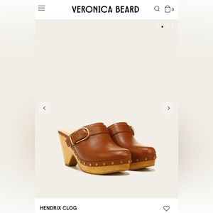 New in box Veronica Beard leather clog